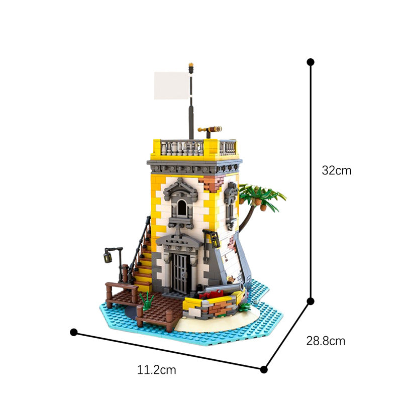 Architecture MOC 71657 Sabre Island Anno Domini 2021 adapt to Barracuda Bay Brick Toy