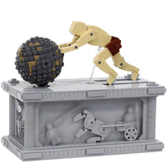 MOC 13424 Sisyphus Automata Pushing Stone Sculpture Brick Toy(Motorized)