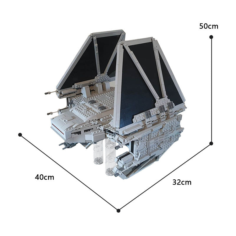 Star Wars Assault Shuttle MOC 35928 TIE Echelon Titanium Fighter Brick Toy