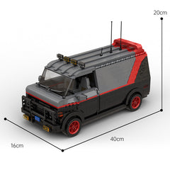 MOC Classic Vehicle Movie The A-Team GMA Vandura Van GMC G-Series Bricks Toy 123926