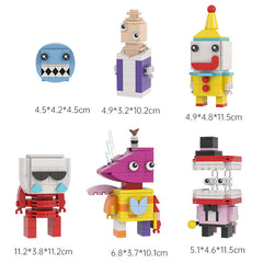 The Amazing DIGITAL CIRCUS Character Model Set MOC Building Block Toys