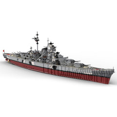 MOC 29408 WWII German UCS KMS Bismarck Battleship Military Cruiser Brick Toy