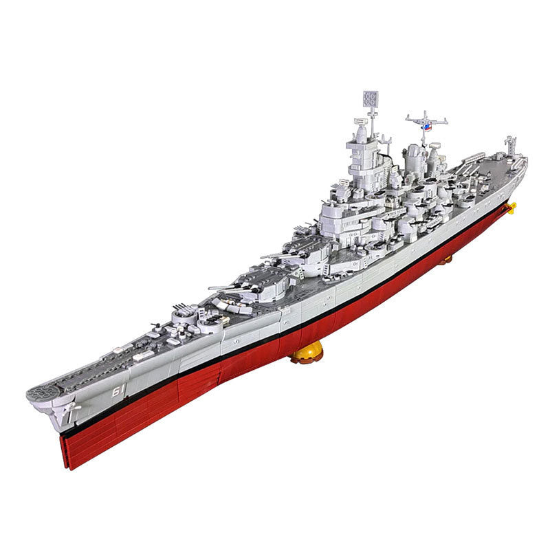 Military Warship USS Iowa BB-61 Battleships MOC Bricks Toys