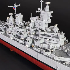 Military Warship USS Iowa BB-61 Battleships MOC Bricks Toys