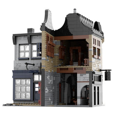 Movie Harry Potter MOC 55035 Leaky Cauldron & Wiseacre's Wizarding Equipment Store Brick Toy