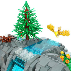 MOC 117747 Game Zelda Falls Scene Brick Toys