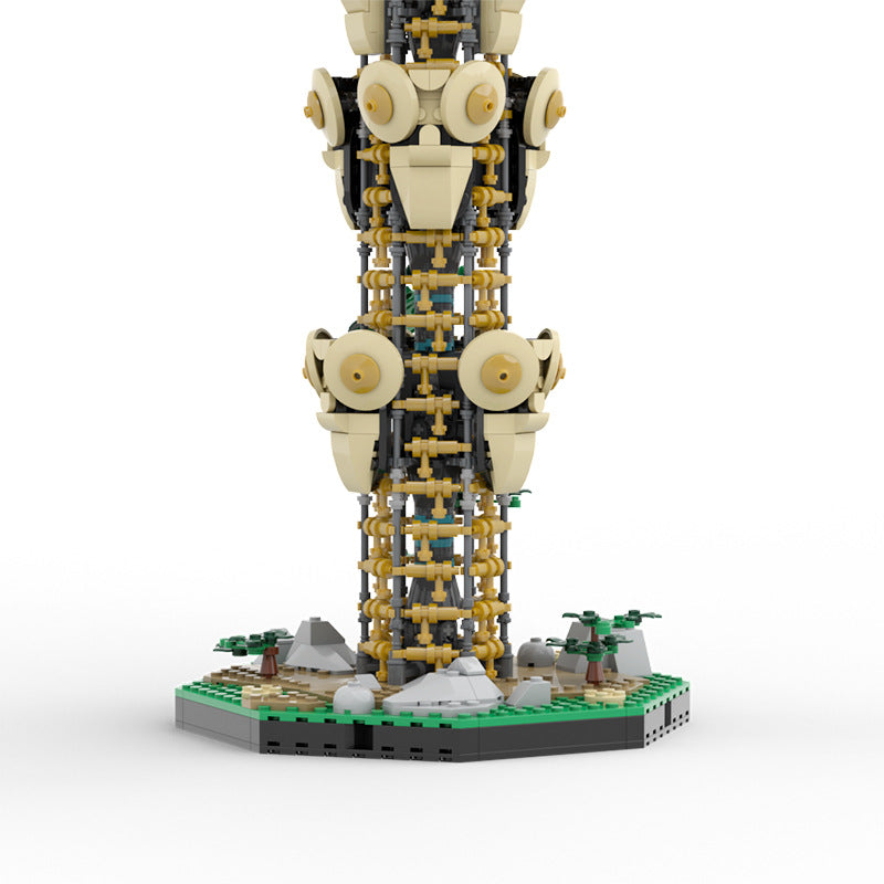 MOC 139323 Game Zelda Breath of the Wild Sheikah Tower Bricks Toys